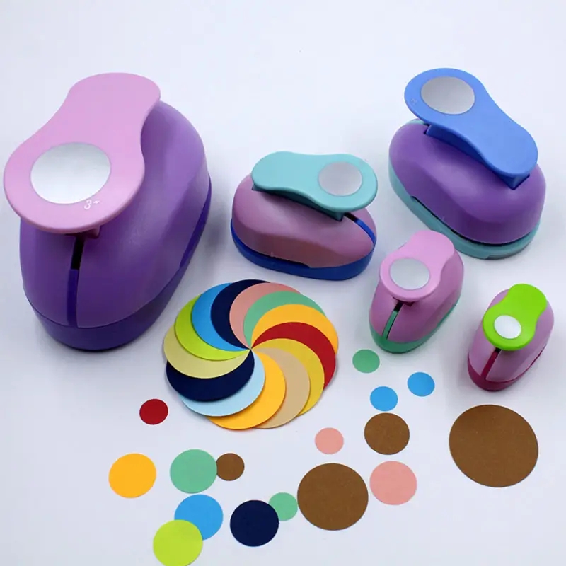 Diy Automation - 8/16/25/38/50mm Random Color Circle Punch DIY